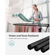 Foldable Clothes Airer – Stainless Steel – Black – 16 Metre Drying Space