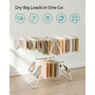 Folding Clothes Drying Rack – Stainless Steel – White and Green – 16 Metre Drying Space