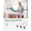 Folding Clothes Drying Rack – Stainless Steel – White and Green – 16 Metre Drying Space