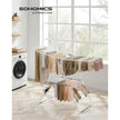 Foldable Clothes Airer – Stainless Steel – White and Grey – 16 Metre Drying Space