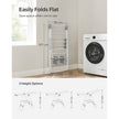 Foldable Clothes Airer – Stainless Steel – White and Grey – 16 Metre Drying Space