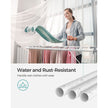 Foldable Clothes Airer – Stainless Steel – White and Grey – 16 Metre Drying Space