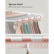 Foldable Clothes Drying Rack – Stainless Steel – White and Pink – 16 Metre Drying Space