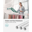Foldable Clothes Drying Rack – Stainless Steel – White and Pink – 16 Metre Drying Space