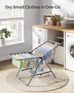 Foldable 2-Level Laundry Airer – Metal – Dove Grey – Space-Saving Design