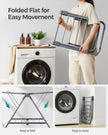 Foldable 2-Level Laundry Airer – Metal – Dove Grey – Space-Saving Design
