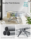 Foldable 2-Level Laundry Airer – Metal – Dove Grey – Space-Saving Design