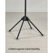Clothes Drying Rack – Stainless Steel – Silver – Foldable and Space-Saving with 3 Arms