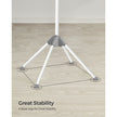Clothes Drying Rack – Stainless Steel – Grey and White – Space-Saving and Foldable, Indoor Rotary Design