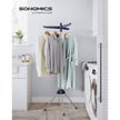 Clothes Airer – Stainless Steel – Silver – Space-Saving with 3 Rotatable Arms