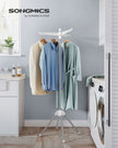 Clothes Drying Rack – Stainless Steel – Silver – Foldable Indoor Rotary Design with 3 Arms
