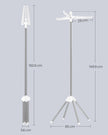 Clothes Drying Rack – Stainless Steel – Silver – Foldable Indoor Rotary Design with 3 Arms