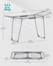 Winged Clothes Airer – Metal – Space-Saving – Includes Sock Clips