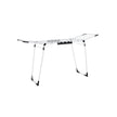 Winged Clothes Drying Rack – Metal – Silver – Space-Saving Design with Sock Clips
