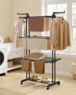 Large Clothes Airer – Stainless Steel – Ink Black – 4-Tier, Foldable Design, Indoor Outdoor Use