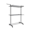 Large Clothes Drying Rack – Stainless Steel – Dove Grey – Foldable and Moveable with 4 Tiers