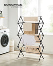 Foldable Clothes Airer – Steel – White – Compact Design for Indoor and Outdoor Use
