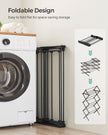 Foldable Clothes Airer – Steel – White – Compact Design for Indoor and Outdoor Use