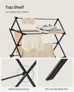 Foldable Clothes Airer – Steel – White – Compact Design for Indoor and Outdoor Use
