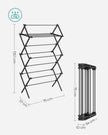 Foldable Clothes Airer – Steel – White – Compact Design for Indoor and Outdoor Use