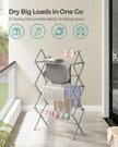Foldable Clothes Airer – Steel – Dove Grey – Compact and Easy Assembly for Indoor/Outdoor Use