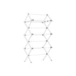Foldable Clothes Airer – Steel – White – Compact Design for Indoor and Outdoor Use