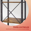 6-Tier Storage Rack – Wood – Brown – Versatile for Living Room, Study, and Bedroom