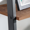 4-Tier Ladder Shelf – Wood and Metal – Hazelnut Brown and Black – Versatile Storage Solution for Living Room, Bedroom, and Kitchen
