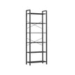 6-Tier Bookcase – Steel Frame – Special Walnut and Black – Freestanding Design