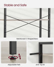 6-Tier Bookshelf – Steel Frame – Special Walnut and Black – Freestanding Design for Living Room, Bedroom, Home Office