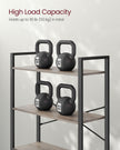 6-Tier Bookshelf – Steel Frame – Special Walnut and Black – Freestanding Design for Living Room, Bedroom, Home Office