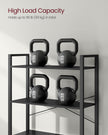 Freestanding Bookshelf – Steel – Ebony Black and Ink Black – 6-Tier Industrial Design