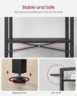 4-Tier Bookshelf – Engineered Wood – Ebony Black and Ink Black – Industrial Design for Office and Living Spaces