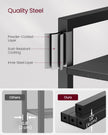 6-Tier Bookshelf – Particle Board – Ebony Black and Ink Black – Open Storage Design