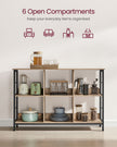 4-Tier Bookcase – Wood and Metal – Camel Brown and Ink Black – Industrial Rustic Design