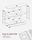 4-Tier Bookcase – Wood and Metal – Camel Brown and Ink Black – Industrial Rustic Design