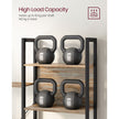 Bookshelf – Metal – Rustic Brown and Black – 14 Storage Shelves, Industrial Style