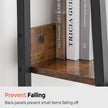 Ladder Shelf – Steel – Rustic Brown and Black – 4-Tier Freestanding Storage