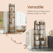 5-Tier Narrow Ladder Bookshelf – Wood – Rustic Brown and Ink Black – Versatile for Home Office, Living Room, Bedroom, and Kitchen