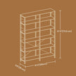 6-Tier Storage Shelf – Wood and Metal – Rustic Brown and Black – Industrial Style Room Divider