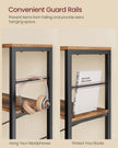 6-Tier Bookshelf – Engineered Wood – Rustic Brown and Black – Industrial Style Room Divider