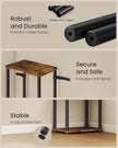 Five Tier Storage Shelf – Wood – Rustic Brown and Ink Black – Quick Assembly