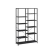 5-Tier Bookcase – Metal and Wood – Black – Industrial Style with Easy Assembly