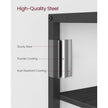 5-Tier Bookcase – Metal and Wood – Black – Industrial Style with Easy Assembly