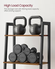 4-Tier Ladder Shelf – Wood – Rustic Brown – Industrial Design for Versatile Storage