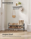 Expandable Shoe Rack – Metal – Ink Black – Adjustable 2-Tier Storage Solution