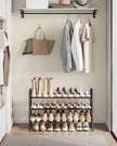 Expandable Shoe Rack – Metal – Ink Black – Adjustable and Free Standing