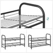 2-Tier Stackable Shoe Rack – Steel – Black – Holds Up to 12 Pairs