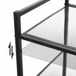 Shoe Rack – Metal – Black – 3-Tier Stackable Design for 9-12 Pairs of Shoes