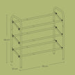 3-Tier Shoe Rack – Metal – Adjustable – Expandable Design